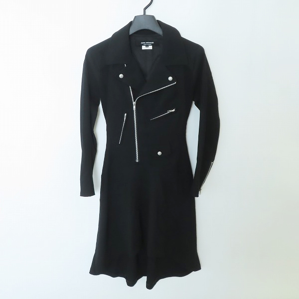 実際に弊社で買取させて頂いたJUNYA WATANABE COMME des GARCONS/ジュンヤワタナベコムデギャルソン ダブルライダースワンピース JL-O030/XS
