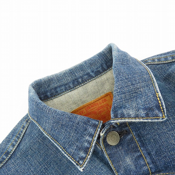 実際に弊社で買取させて頂いた(1)LEVI’S/リーバイス 71507XX/J02刻印 日本製 デニムジャケット Gジャン/38の画像 6枚目