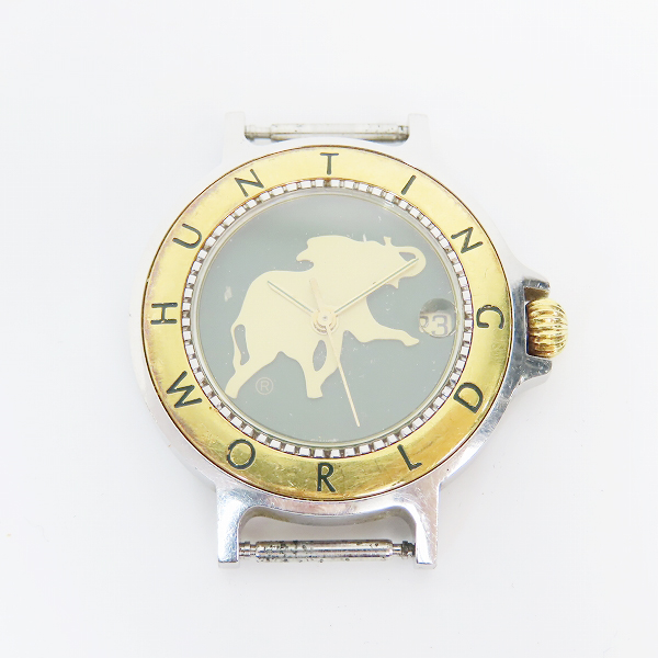 実際に弊社で買取させて頂いた【ケースのみ/動作未確認】HUNTING WORLD/ハンティングワールド 18Kベゼル HWL11 腕時計/ウォッチ の画像 1枚目