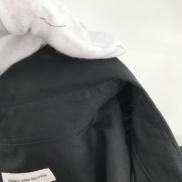 実際に弊社で買取させて頂いたDRIES VAN NOTEN/ドリスヴァンノッテン サイドスリット オーバーサイズロングシャツ 212-527/XLの画像 5枚目