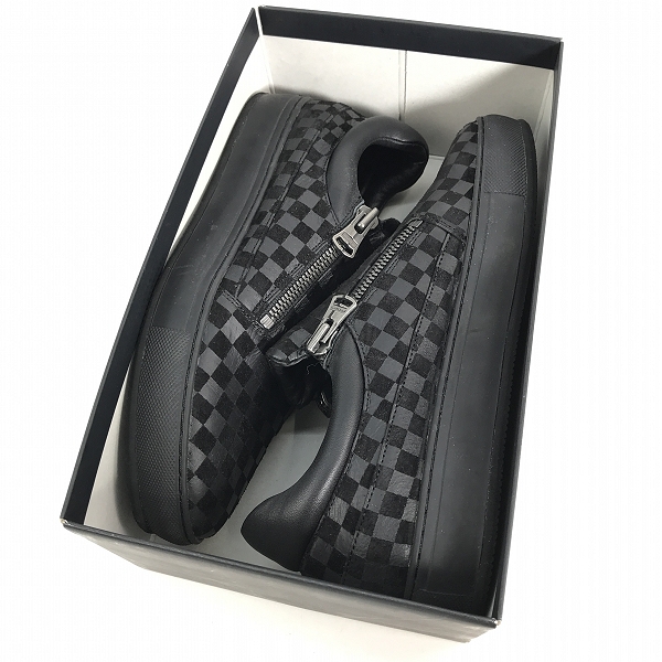 実際に弊社で買取させて頂いたISAMUKATAYAMA BACKLASH/バックラッシュ TRINITY ステアーヌバック レザー スニーカー 618-04  26.0の画像 8枚目