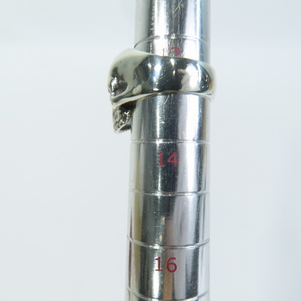 実際に弊社で買取させて頂いたCRAZY PIG/クレイジーピッグ EVIL SKULL RING/エビルスカル リング 13号の画像 7枚目