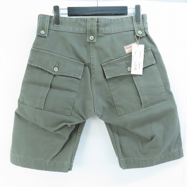 実際に弊社で買取させて頂いた【未使用】SUGAR CANE/シュガーケーン コットンキャンバス生地 ミリタリーショーツ/ハーフパンツ/SC51026/Sの画像 1枚目