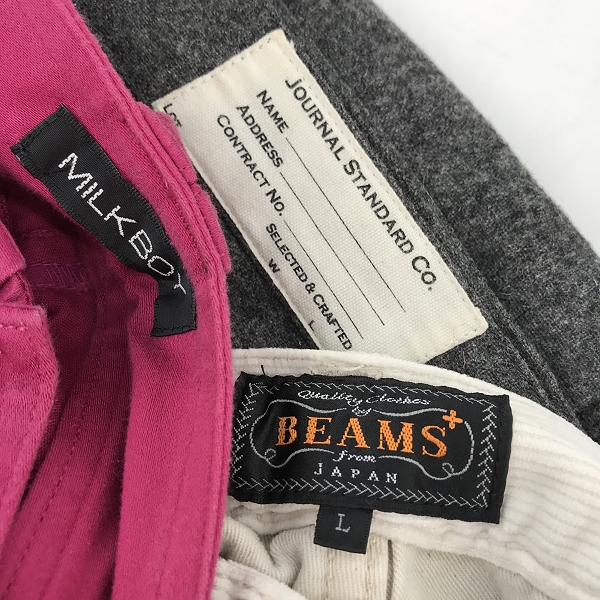 実際に弊社で買取させて頂いた【おまとめ】ジャーナルスタンダード/ミルクボーイ/ビームス 等 ストレートパンツ/カラーパンツ/コーデュロイパンツ 他の画像 1枚目