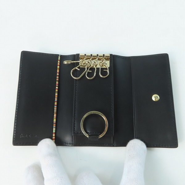 実際に弊社で買取させて頂いたPaul Smith/ポールスミス オールドレザー 4連キーケース PSC482の画像 3枚目
