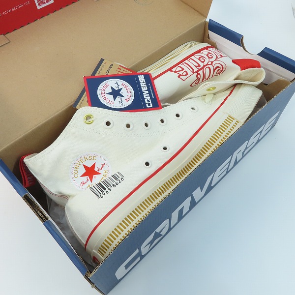 実際に弊社で買取させて頂いた【未使用】CONVERSE/コンバース ALL STAR CUPNOODLE HI CNOODLE カップヌードルコラボ 1SD271/28の画像 7枚目