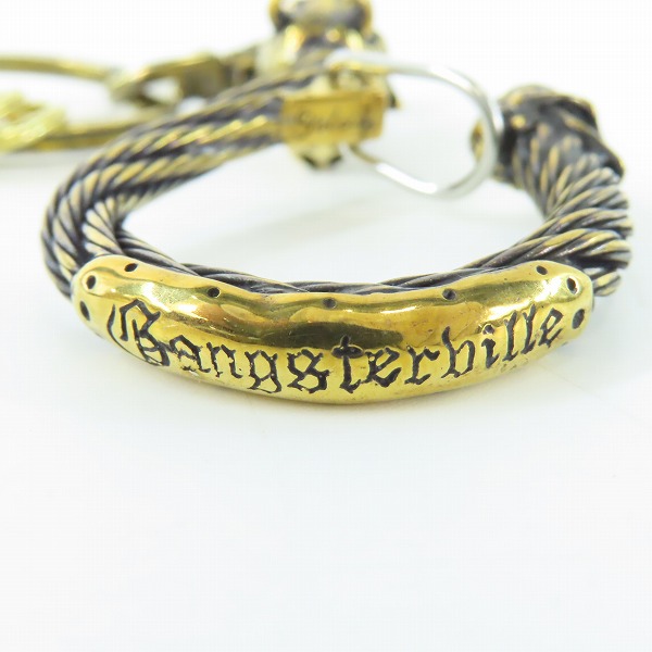 実際に弊社で買取させて頂いた(3)Gangsterville×galcia/ギャングスタービル×ガルシア キーホルダー DEVIL/デビル ブラス 真鍮 キーフック 15cmの画像 4枚目