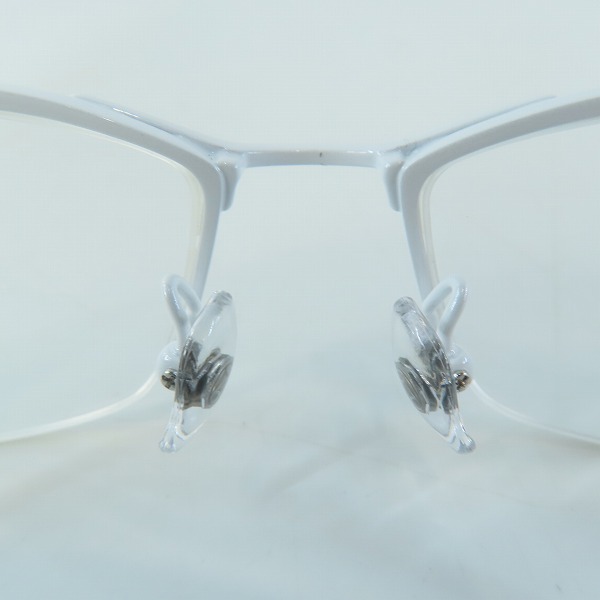 実際に弊社で買取させて頂いた999.9/フォーナインズ メガネフレーム アイウェア/メタルブロウフレーム S-880Tの画像 3枚目