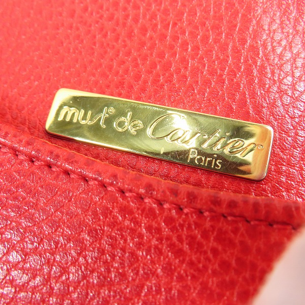 実際に弊社で買取させて頂いたCartier/カルティエ マスト ドゥ カルティエ レザーショルダーバッグ の画像 6枚目