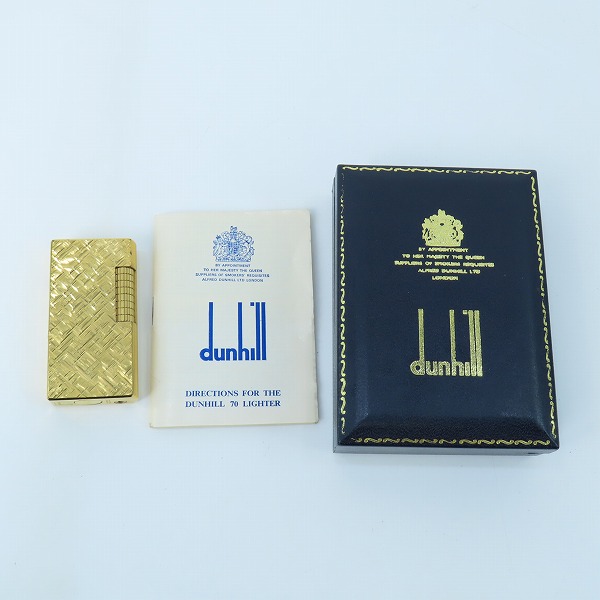 実際に弊社で買取させて頂いたdunhill/ダンヒル サイドローラー ガスライター ゴールドの画像 9枚目