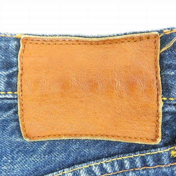 実際に弊社で買取させて頂いたEVISU/エヴィス ボタンフライ デニムパンツ 33×35の画像 3枚目