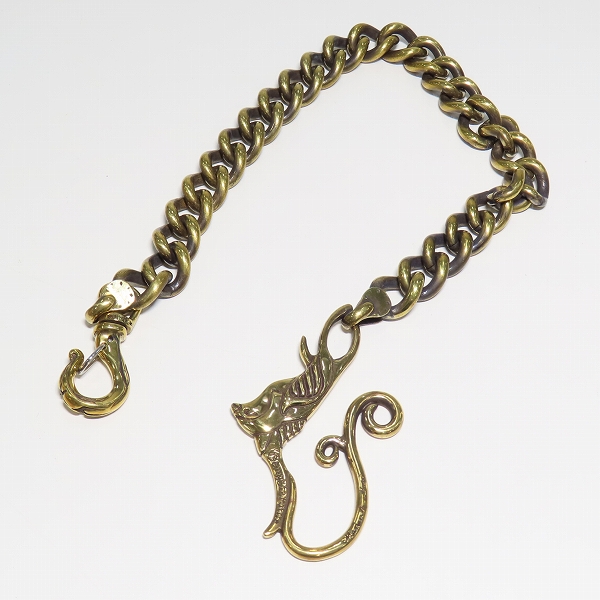 実際に弊社で買取させて頂いた(2)Gangsterville×galcia/ギャングスタービル×ガルシア SWALLOW WALLET-CHAIN/スワロー ウォレットチェーン ブラス/真鍮の画像 4枚目