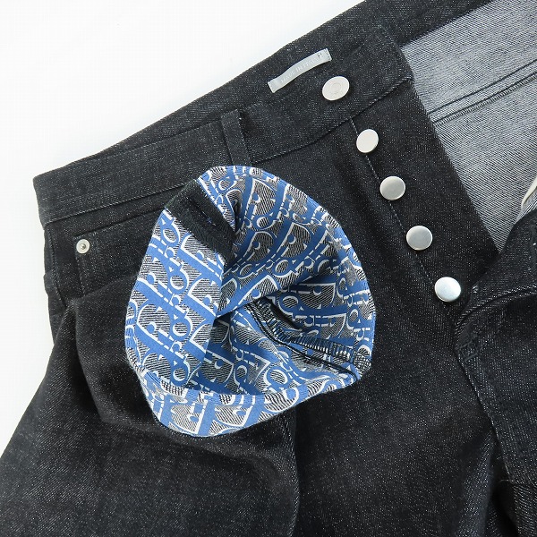 実際に弊社で買取させて頂いた【JPタグ】DIOR HOMME/ディオールオム オブリーク/トロッター デニムパンツ 013DS00B236X/29の画像 5枚目