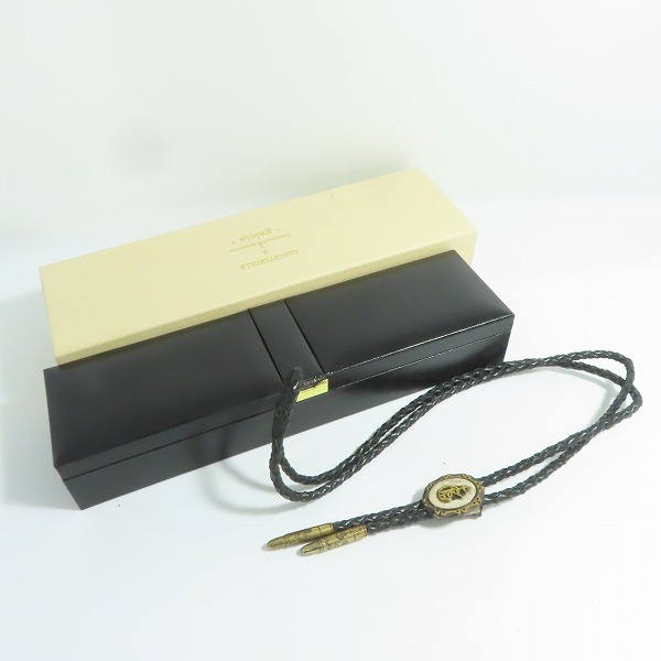 実際に弊社で買取させて頂いた(2)GANGSTERVILLE×Galcia/ギャングスタービル×ガルシア G ループタイ/ボロタイ/ブラス/シルバーの画像 9枚目