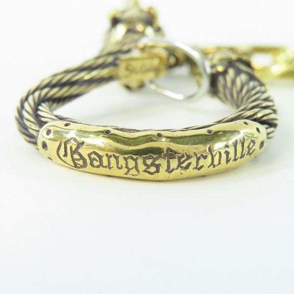 実際に弊社で買取させて頂いた(1)Gangsterville×galcia/ギャングスタービル×ガルシア キーホルダー DEVIL/デビル ブラス 真鍮 キーフック 14cmの画像 4枚目