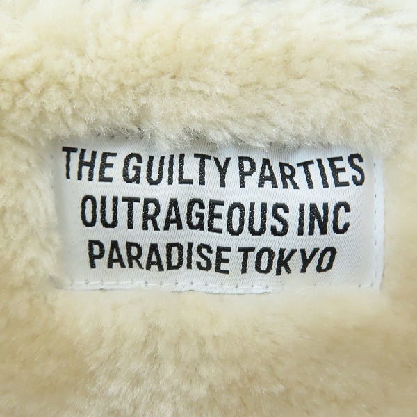 実際に弊社で買取させて頂いたWACKOMARIA/ワコマリア 裏ボア ナイロン コーチ ジャケット/Lの画像 2枚目