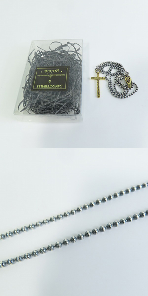 実際に弊社で買取させて頂いた(2)GANGSTERVILLE×Galcia/ギャングスタービル×ガルシア ROSARY/ロザリオ ネックレス シルバー925×ブラスの画像 9枚目