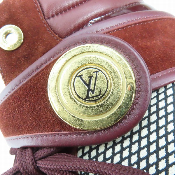 実際に弊社で買取させて頂いたLOUIS VUITTON/ルイヴィトン スエード スニーカー GO0145 35 1/2の画像 7枚目