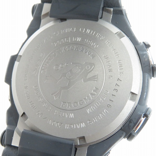 実際に弊社で買取させて頂いたG-SHOCK/Gショック FROGMAN/フロッグマン DW-9900-8【動作未確認】の画像 3枚目