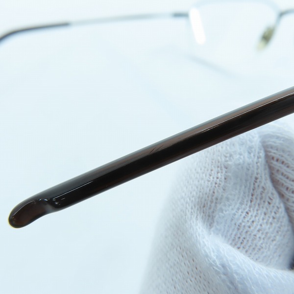 実際に弊社で買取させて頂いた999.9/フォーナインズ 眼鏡/メガネフレーム/アイウェア S-699Tの画像 8枚目
