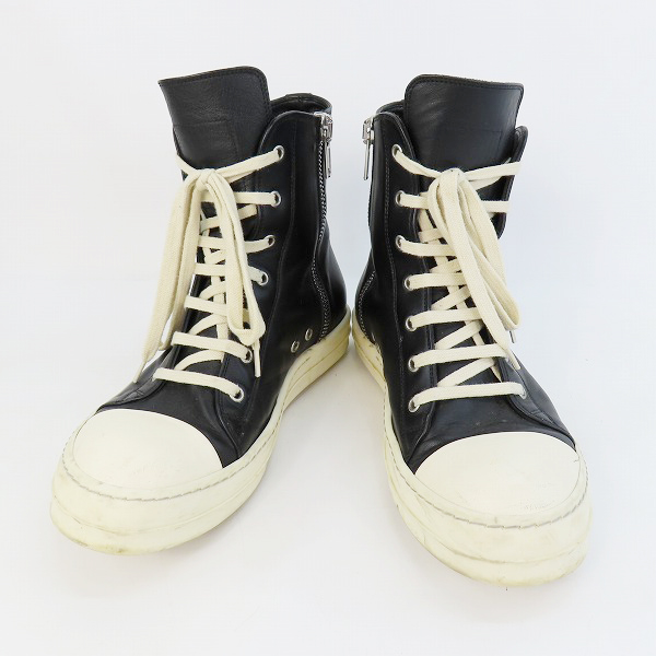 実際に弊社で買取させて頂いたRick Owens/リックオウエンス RAMONES/ラモーンズ サイドジップ スニーカー 31904/41