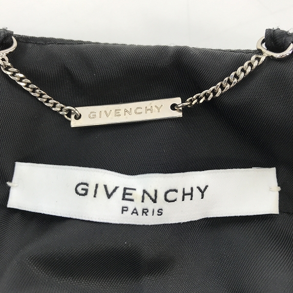 実際に弊社で買取させて頂いた【JPタグ】GIVENCHY/ジバンシィ ボンバージャケット/ブルゾン ラインストーン/36の画像 2枚目