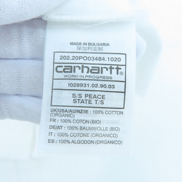実際に弊社で買取させて頂いたCarhartt/カーハート SPEACE STATE Work in progress 半袖Tシャツ/Lの画像 3枚目