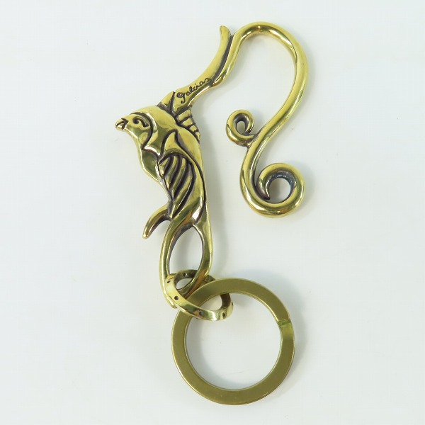 実際に弊社で買取させて頂いた(2)GANGSTERVILLE×Galcia/ギャングスタービル×ガルシア スワローキーホルダー ブラス/真鍮の画像 1枚目