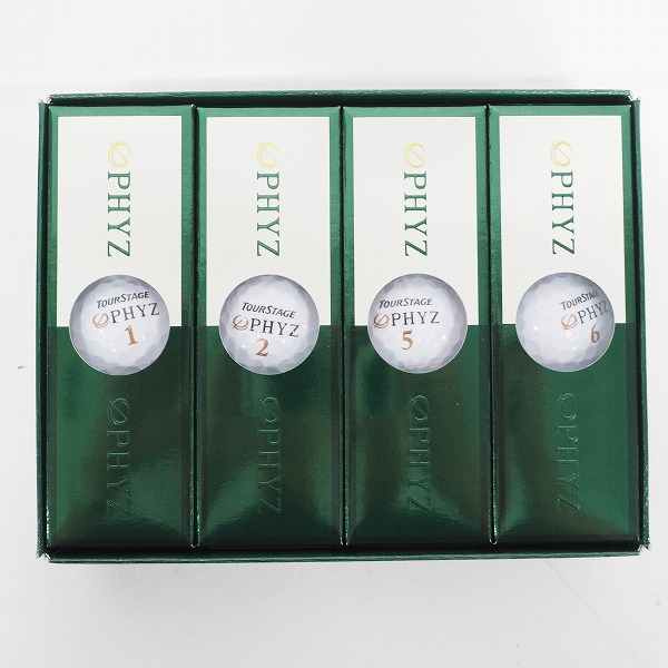 実際に弊社で買取させて頂いた【未使用】BRIDGESTONE/ブリヂストン TOURSTAGE/ツアーステージ PHYZ ゴルフボール ホワイト 1ダース