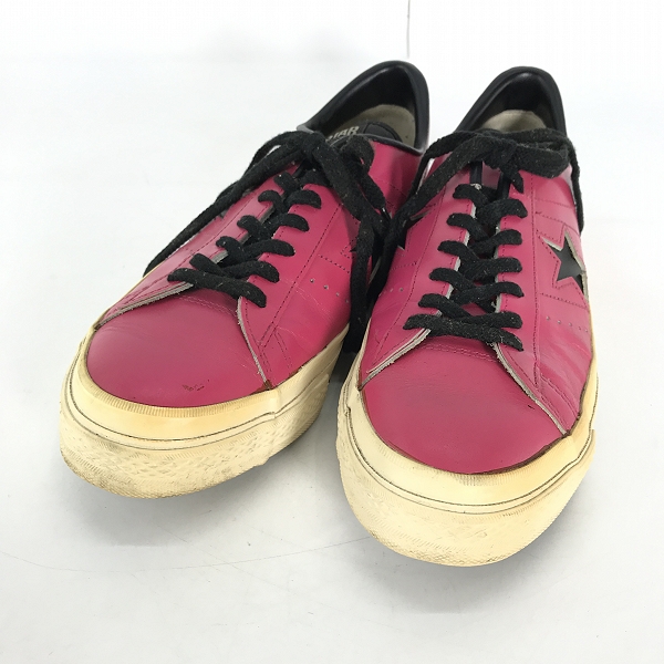 実際に弊社で買取させて頂いたCONVERSE/コンバース ONE STAR OX ワンスター  レザー ホワイト/ピンク/9.5