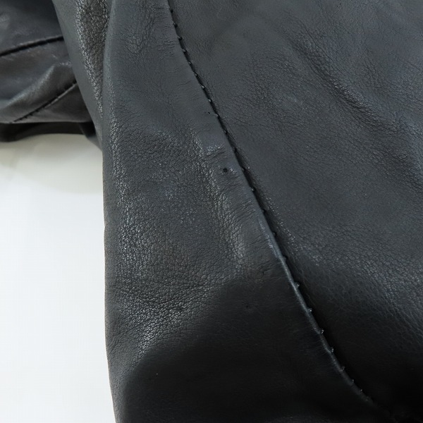 実際に弊社で買取させて頂いたincarnation/インカネーション バッファローレザー ロングコート/Sの画像 8枚目