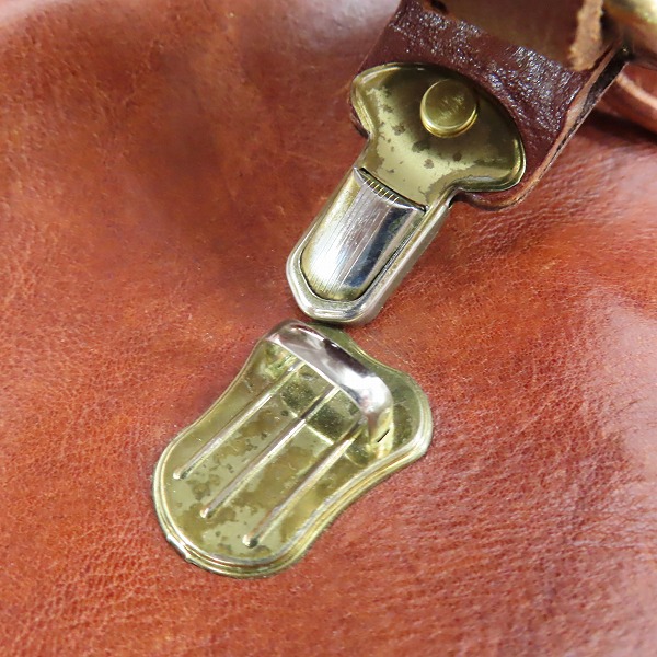 実際に弊社で買取させて頂いたHERZ/ヘルツ 半かぶせの二本ベルト リュック/レザー バックパック R-152の画像 6枚目