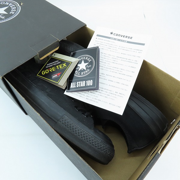 実際に弊社で買取させて頂いたCONVERSE/コンバース ALL STAR 100 GORE-TEX SIDELOGO MN OX スニーカー 31303621/26の画像 8枚目