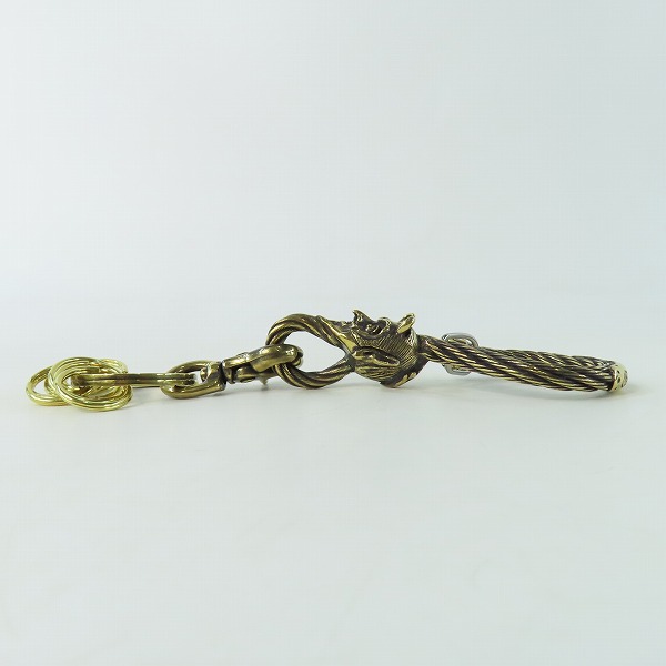 実際に弊社で買取させて頂いた(1)Gangsterville×galcia/ギャングスタービル×ガルシア キーホルダー DEVIL/デビル ブラス 真鍮 キーフック 14cmの画像 3枚目