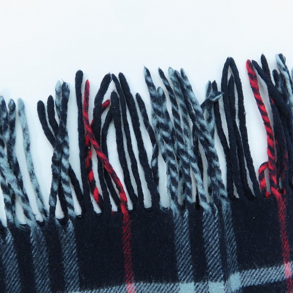 実際に弊社で買取させて頂いたBurberry's/バーバリーズ カシミア100% チェック柄マフラーの画像 2枚目