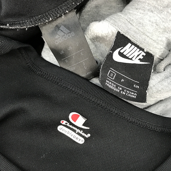実際に弊社で買取させて頂いた【おまとめ】チャンピオン/ナイキ/アディダス 等 Tシャツ/パーカー/ジャージ 等 メンズ/レディースの画像 1枚目