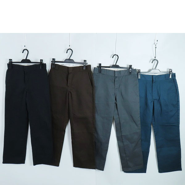 実際に弊社で買取させて頂いたDickies/ディッキーズ 874 Original Fit ワークパンツ ブラック/ブラウン/グレー/ブルーグレー 4点セット