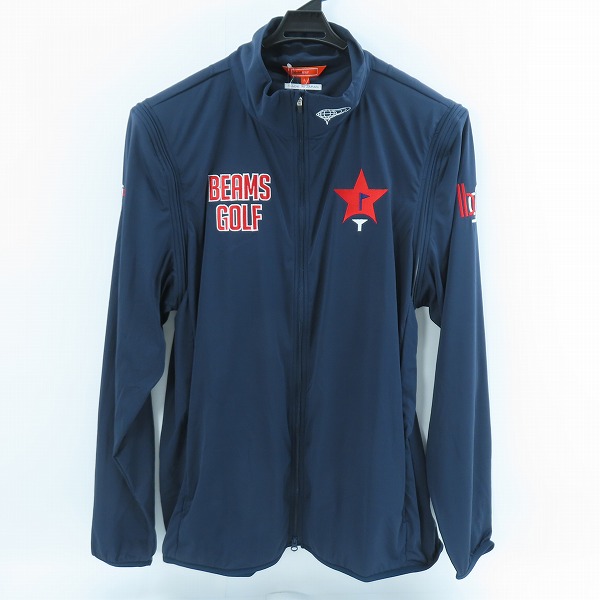実際に弊社で買取させて頂いた【未使用】BEAMS GOLF/ビームスゴルフ ORANGE LABEL/スターフラッグロゴツアーエアシャットブルゾン 82-18-0223-444/L
