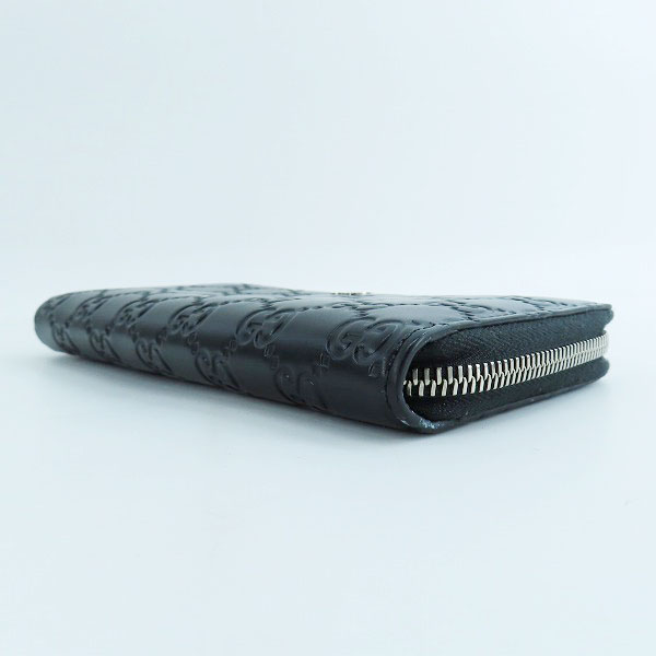 実際に弊社で買取させて頂いたGUCCI/グッチ DORIAN/ドリアン シグネチャーレザー  グッチシマ ラウンドジップ長財布  473928 CWC1N 1000の画像 2枚目