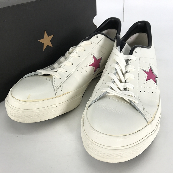 実際に弊社で買取させて頂いたCONVERSE/コンバース ワンスター ホワイト ピンク OX 日本製 /10.5