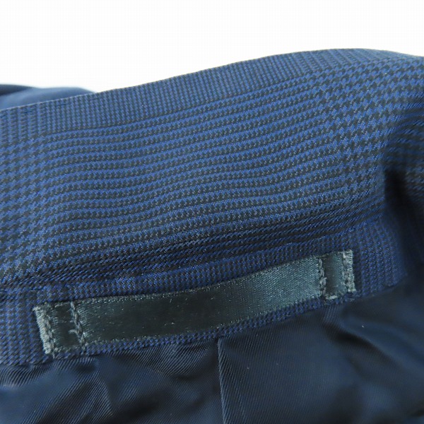 実際に弊社で買取させて頂いたTOMORROWLAND PILGRIM/トゥモローランド ピルグリム チェック柄 ブルー スーツセットアップ /50の画像 7枚目