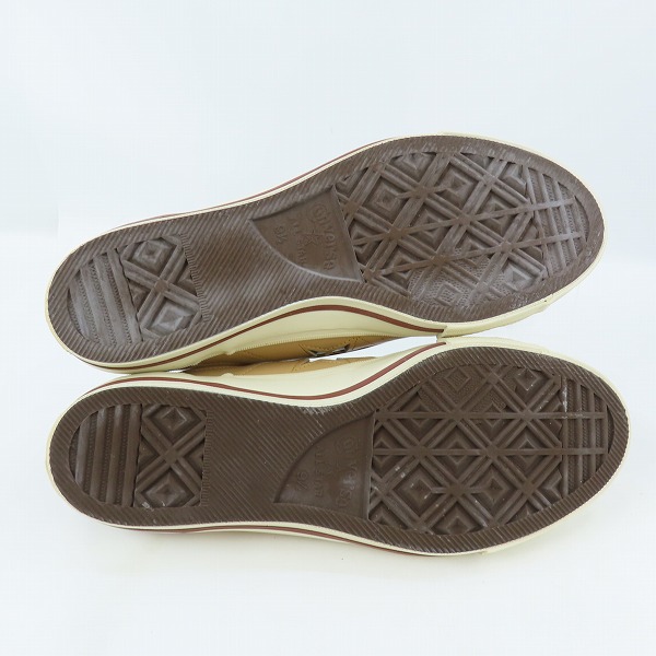 実際に弊社で買取させて頂いた【未使用】CONVERSE/コンバース ONE STAR REFIN OX ワンスター /BEIGE/BRW/GRN/9.5の画像 2枚目