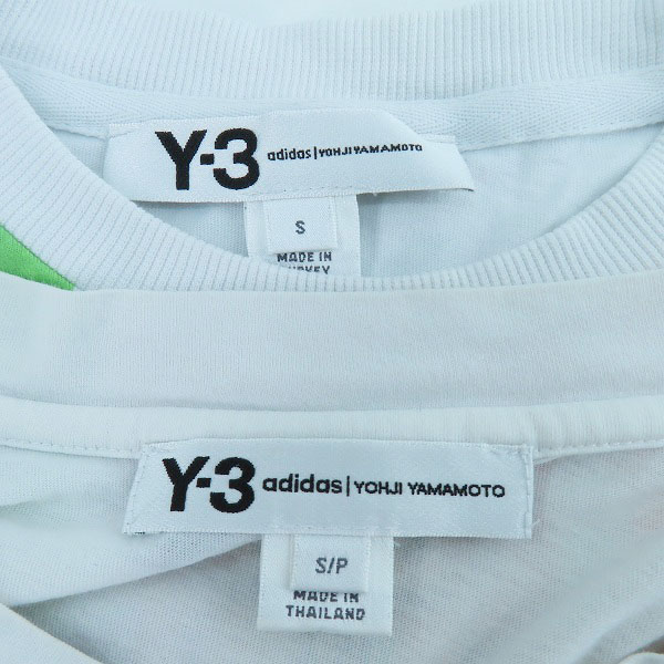 実際に弊社で買取させて頂いたY-3/ワイスリー プリント 半袖Tシャツ 2点セット の画像 2枚目