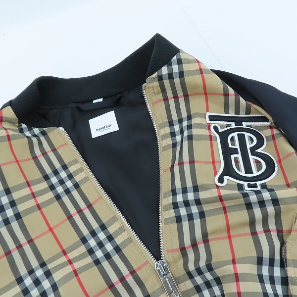 実際に弊社で買取させて頂いたBURBERRY/バーバリー HARLINGTON CHK ハリントン チェック ジャケット/ブルゾン 8013634/48の画像 5枚目