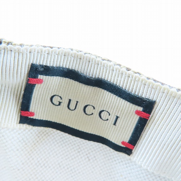実際に弊社で買取させて頂いた【JPタグ】GUCCI/グッチ GGスプリームキャンバス ベースボールキャップ 681264-3HAGJ M/57cmの画像 6枚目