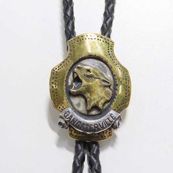 実際に弊社で買取させて頂いた(1)GANGSTERVILLE×Galcia/ギャングスタービル×ガルシア パンサー ボロタイ シルバー×真鍮の画像 1枚目