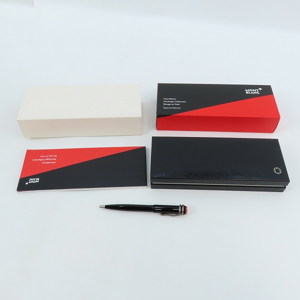 実際に弊社で買取させて頂いたMONTBLANC/モンブラン Heritage Collection  Rouge&Noir Spetial Edition ボールペンの画像 6枚目