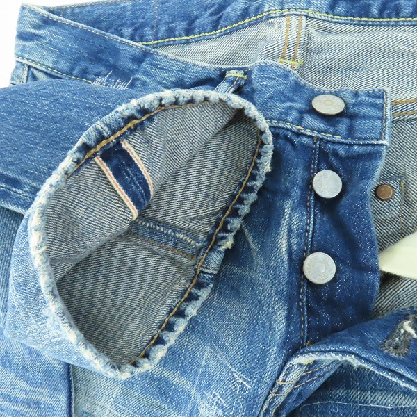 実際に弊社で買取させて頂いたHYSTERIC GLAMOUR/ヒステリックグラマー NOBU リメイクデニムパンツ 0202AP01/30の画像 5枚目