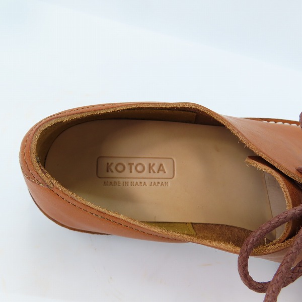 実際に弊社で買取させて頂いたKOTOKA/コトカ 一枚革ダービー ビジネスシューズ KTO-2000/24.5の画像 4枚目