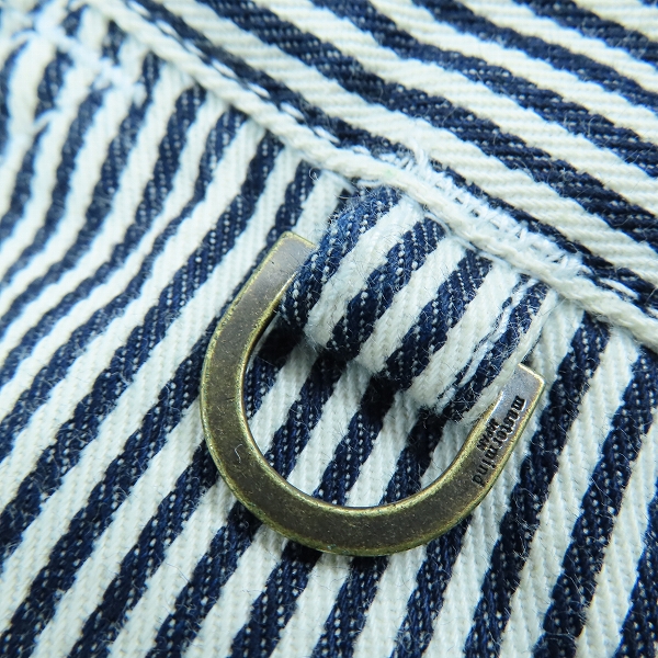 実際に弊社で買取させて頂いたmastermind JAPAN/マスターマインドジャパン ストライプオーバーオール /MC2-0A01-03/Sの画像 6枚目